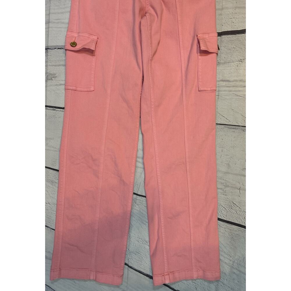 Judy Blue Garment Dyed Pink Cargo Pants Size 3/26 Los Angeles - Picture 4 of 10